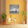Colorshorizon Hamburg Skyline Canvas Print, 120x80 cm, 3-Piece Black & White XXL Wall Art view 4