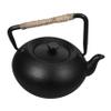 Mobestech Cast-Iron Teapot with Tea Infuser, Black Vintage Style view 1