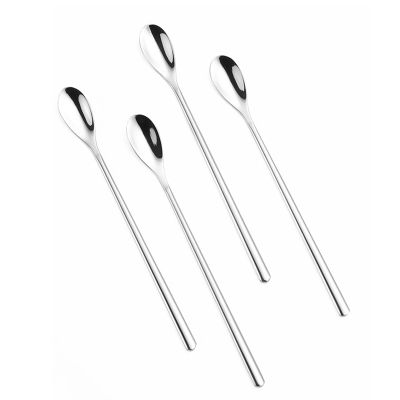 304 Stainless Steel Mixing Spoon, 16.4 cm Long-Handle Bar Spoon