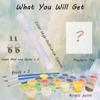 Adult Paint by Numbers Flower Kit, DIY XXL, 70 x 140 cm, Y1280 view 3