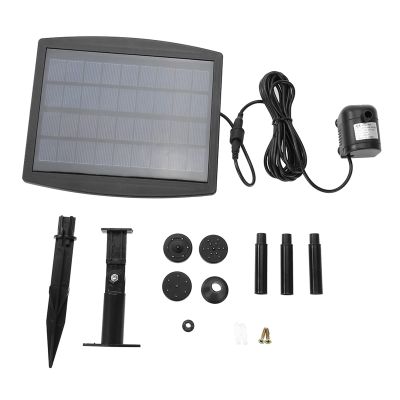Bonbela Solar Water Dolphin Fountain, 2.5 W Solar-Powered Fountain Pump for Pool, Pond, Garden Plants, and Aquarium