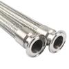 1 Pc. Flexible Hose Bellows for Breweries, 1.5-Inch and 2-Inch Tri-Clamp, 304 Stainless Steel, High-Temperature/High-Pressure, 150 cm x 32 mm x K50.5 mm view 1