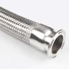 1 Pc. Flexible Hose Bellows for Breweries, 1.5-Inch and 2-Inch Tri-Clamp, 304 Stainless Steel, High-Temperature/High-Pressure, 150 cm x 32 mm x K50.5 mm view 2