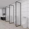 Urinal Partition for Toilet or Bathroom, Floor-Standing and Wall-Mounted, Translucent Glass, Waterproof view 2