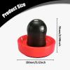 Air Hockey Pusher for Adults and Children, Standard Replacement Pusher, 5.12 x 2.99 in, Felt Base, Red view 4