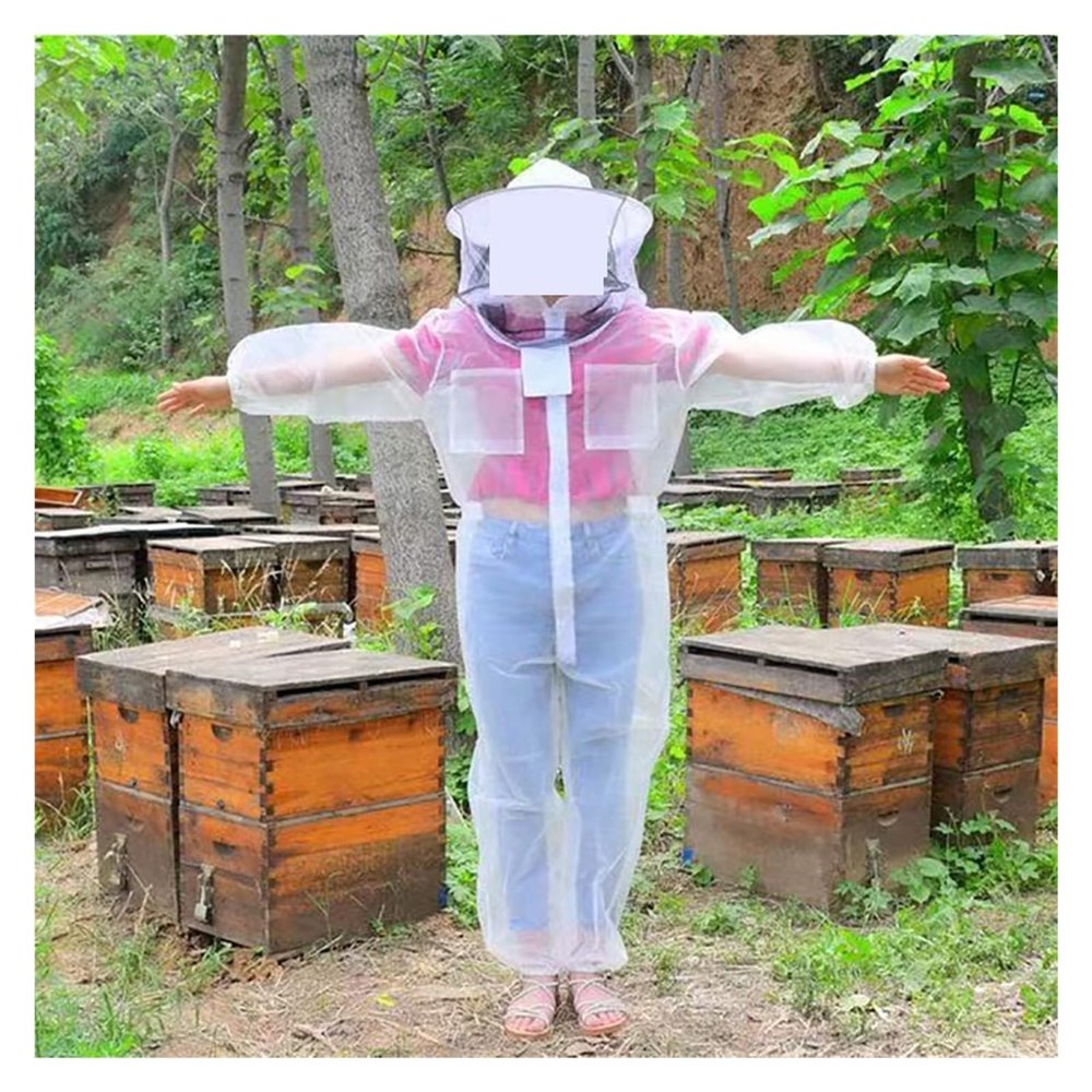 KOROBIE Beekeeping Suit, Breathable Bee Protective Clothing (L)