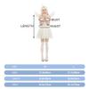 Dinntty 4-Piece Halloween Black and White Angel/Devil Cosplay Costume with Necklace, Gloves and Wings view 3