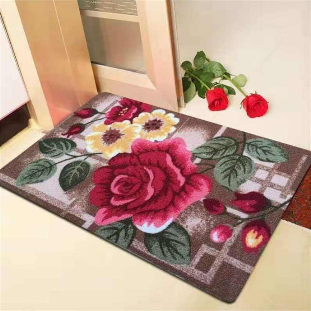 TOTIKI Bathroom Doormat, Microfiber Bath Rug, Non-Slip, Absorbent, 22 x 34 in