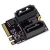 M.2 Key A+E Wi-Fi to SATA 3.0 Expansion Card, JMB582 HDD Adapter view 1