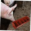 Thickened Plastic Pig Feeder with 5 Compartments for Piglets view 3