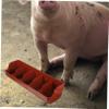Thickened Plastic Pig Feeder with 5 Compartments for Piglets view 4