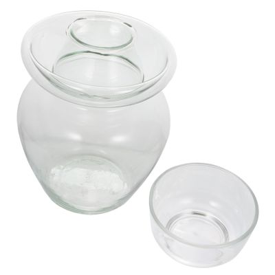 STOBAZA Kitchen Pickle Jar, Glass, Transparent