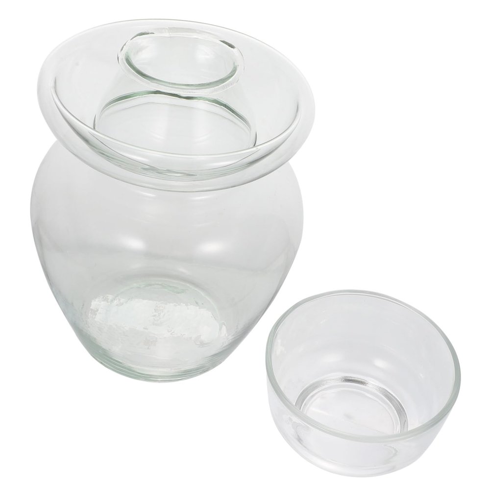 STOBAZA Kitchen Pickle Jar, Glass, Transparent