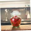 STOBAZA Kitchen Pickle Jar, Glass, Transparent view 2