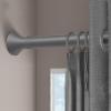 No-Drill Tension Curtain Rod, 33 mm Stainless Steel, Gray, 70–120 cm view 1