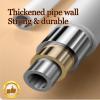No-Drill Tension Curtain Rod, 33 mm Stainless Steel, Gray, 70–120 cm view 3