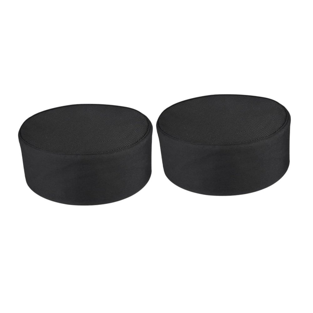 COMPUKAS Adjustable Chef Hats, 2-Pack, Black