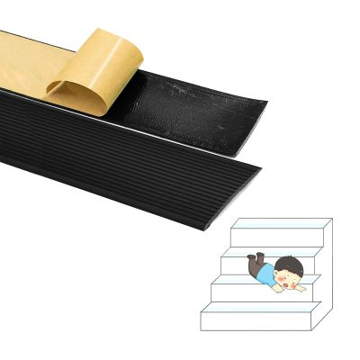 Vinyl Stair Edge Strip, Self-Adhesive Rubber Strip, Waterproof & Flame-Retardant