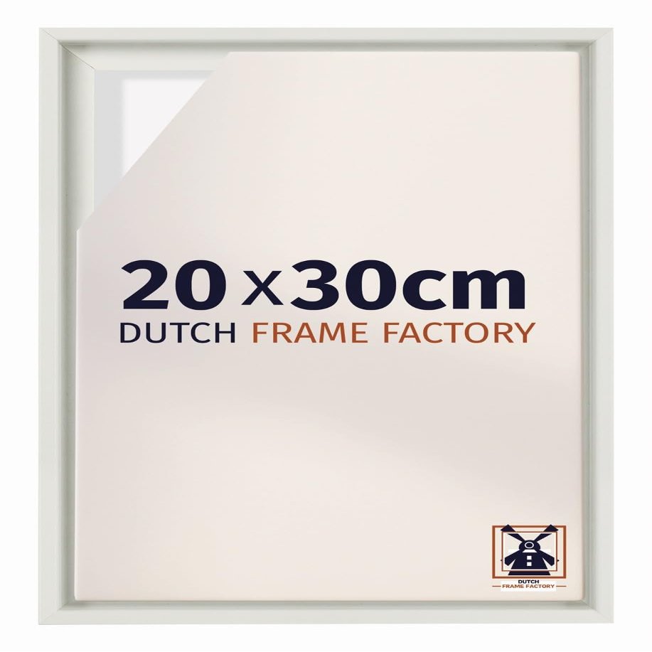 Dutch Frame Factory - 20x30 cm Matte White Floater Frame - MDF