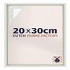 Dutch Frame Factory - 20x30 cm Matte White Floater Frame - MDF view 1
