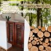 Solid Wood Louvered Saloon Swing Door, 70–170 cm Wide view 4