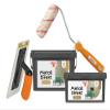 Alpina Metallic Effect Paint Set, Gold, with Effect Trowel and Roller view 1