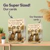 79th Anniversary Card for Her or Him, Rustic Otter Design, 12.7 x 17.8 cm view 3