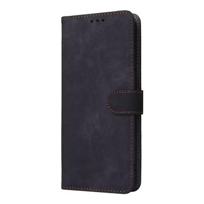 SEAHAI Leather Folio Case for Sony Xperia 10 VII, Premium PU Wallet Case with Stand, Card Slots, RFID Protection and Magnetic Closure - Black