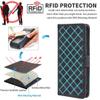 SEAHAI Leather Folio Case for Sony Xperia 10 VII, Premium PU Wallet Case with Stand, Card Slots, RFID Protection and Magnetic Closure - Black view 3
