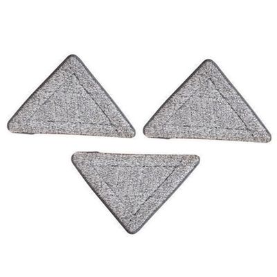3-Pack Replacement Pads for Triangle Mop, Washable Fiber