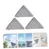3-Pack Replacement Pads for Triangle Mop, Washable Fiber view 3