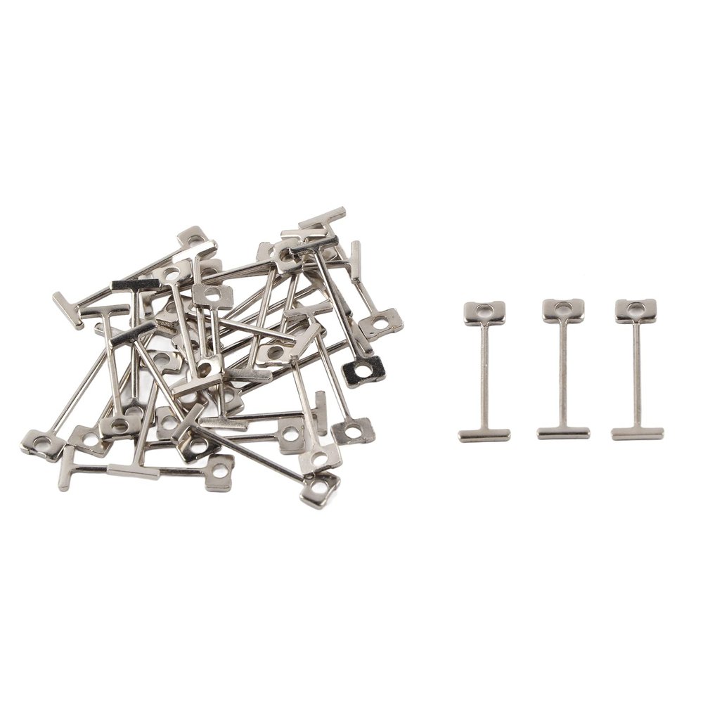 100 Stainless Steel T Pins, Tile Leveling Replacement Pins for Floors and Walls