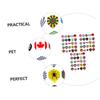75 Replaceable PET Dart Flights with Various Patterns view 3