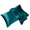 19 Momme Mulberry Silk Pillowcase, Skin-Friendly and Breathable, Peacock Blue, 50 x 70 cm view 1