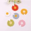 NIRNHYRUR Embroidery Patches, 30 Pieces, 4.5 cm Small Flower Iron-On Appliqués for Clothing, Light Gray view 3