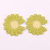 NIRNHYRUR Embroidery Patches, 30 Pieces, 4.5 cm Small Flower Iron-On Appliqués for Clothing, Light Gray view 4