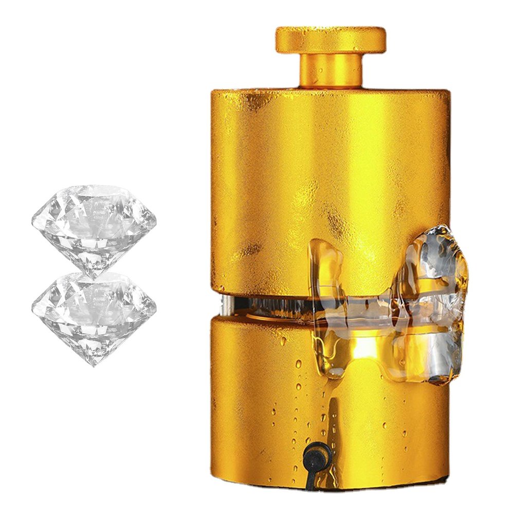 Feiphla Diamond 70 mm Ice Ball Press Set for Whisky and Cocktails