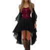 Women's Gothic Witch Vampire Costume Dress view 1