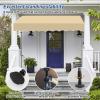 Manual-Crank Garden Awning, No Drilling, Waterproof, Height-Adjustable, 2–4 m Widths view 4