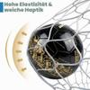 Fantecia Size 5 Soccer Ball, PU Leather Indoor/Outdoor Ball for Youth and Adults, Black with Gold Embossing view 2