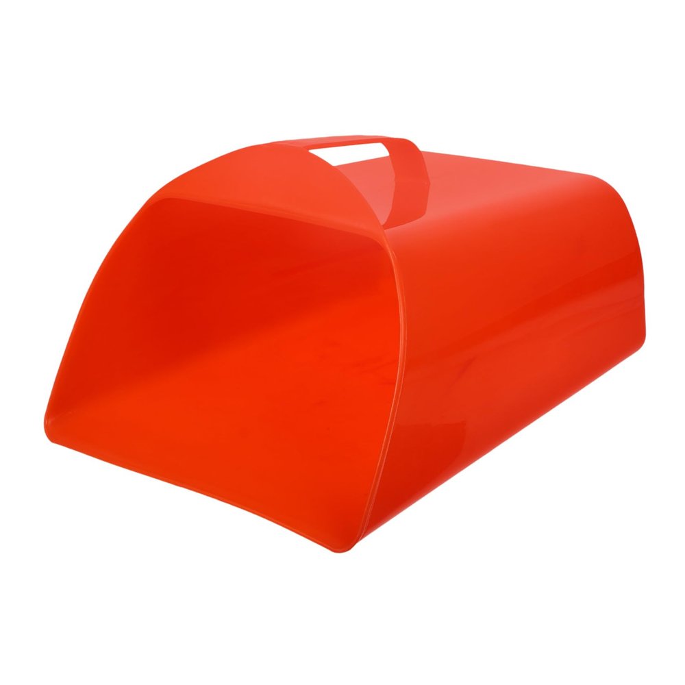 SOIMISS Red Plastic Handheld Dustpan with Comfortable Grip