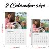 Personalized 2027 Wall Calendar with Your Own Photos, 28.5 x 44 cm view 3