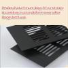 Black Aluminum Alloy Vent Cover, 50 x 250 mm (2 x 10 in) view 4