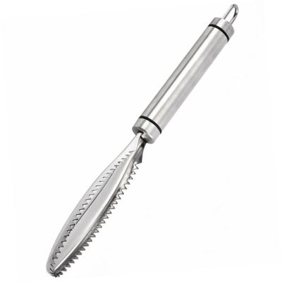 OUNONA 2-Piece Stainless Steel Fish Scalers with Comfortable Grip