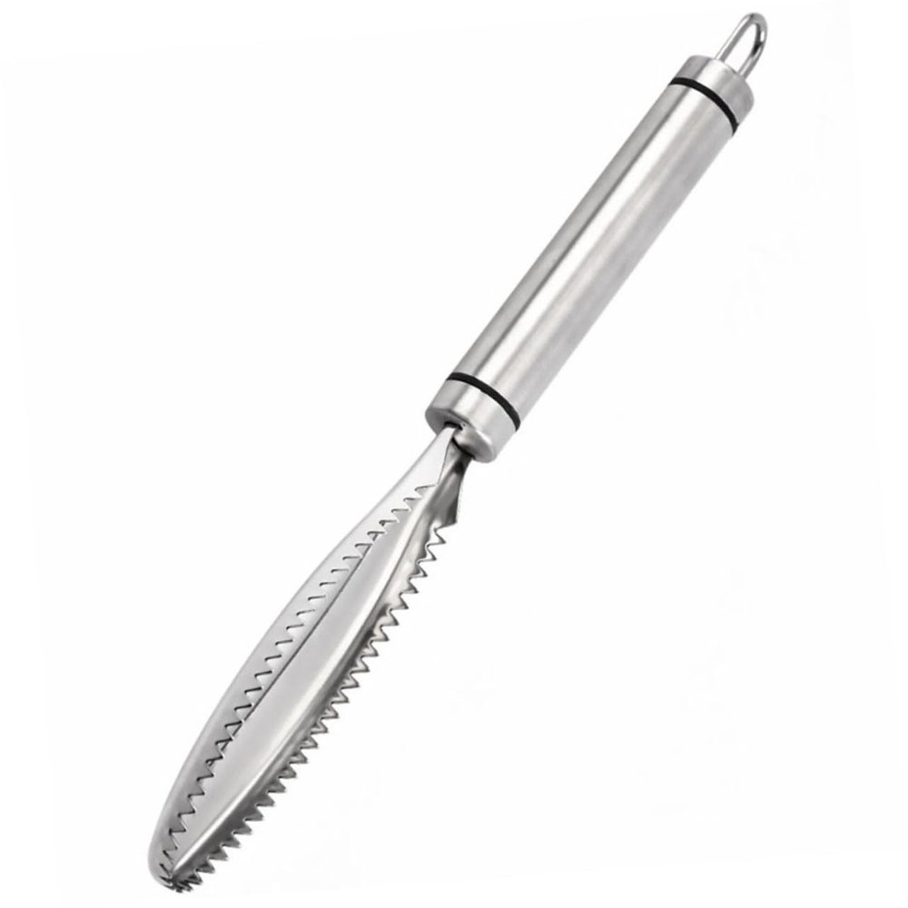 OUNONA 2-Piece Stainless Steel Fish Scalers with Comfortable Grip