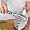 OUNONA 2-Piece Stainless Steel Fish Scalers with Comfortable Grip view 4