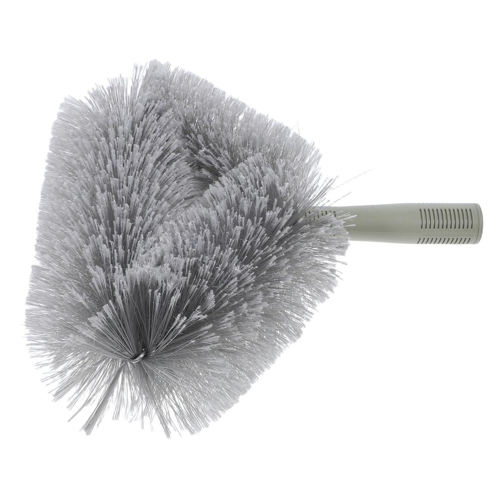 INOOMP Cleaning Brush Head with Long PE Bristles, 35 x 31 x 11 cm, Gray, Replaceable Scrubber Head for Walls and Ceilings