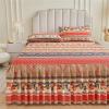 Surwin Bohemian Print Bed Skirt with Fitted Sheet, 160 x 200 cm view 3
