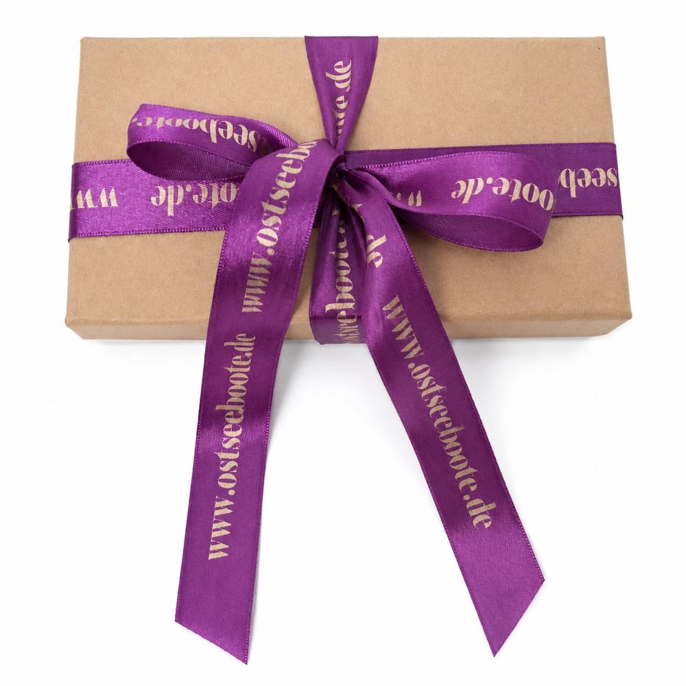 Personalized Printed Satin Ribbon, 1 m x 25 mm