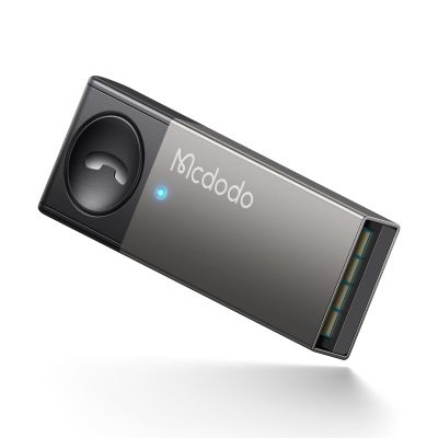 Mcdodo Bluetooth 5.0 Car Adapter for Hands-Free Calling & Music, USB-A Audio Transmitter with Multifunction Button (Smartphone Audio Only, SBC Codec)